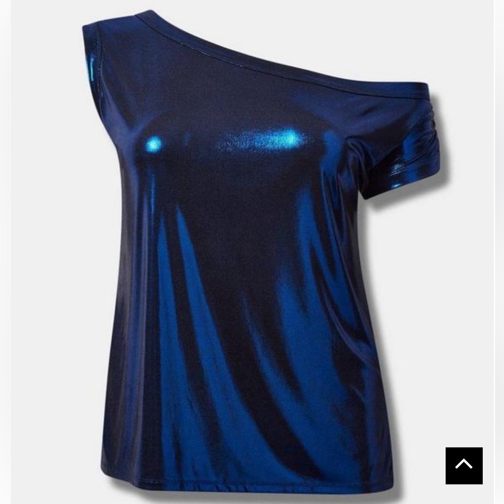 Torrid Liquid Shine Off Shoulder Top